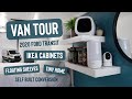VAN TOUR | 2020 Ford Transit Van Conversion with IKEA Cabinets & Floating Shelves