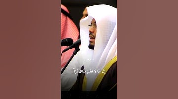 إِنَّ اللَّهَ لَا يَظْلِمُ مِثْقَالَ ذَرَّةٍ #ياسر_الدوسري #قرآن #تلاوة_خاشعة #quran #surah