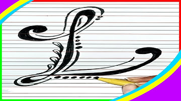 Flower Writing Alphabet L | Fancy Alphabet Writing | Marvellous Writing Skills