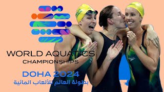 World Swimming Championships 2024 women’s relay 4x100 medley final