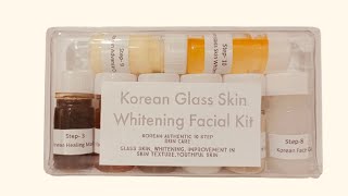 Korean Secret Formula Glass Skin Whitening Facial Kit,One of the Best Seller Of India,Amazing result