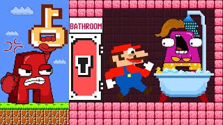 Мульт What happened in Alphabet Lores Bathroom Daily life of Super Mario GM Animation