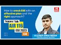 Upsc ese 2023  ce  air116  kuldeep singh meena  toppers talk with ram teerath sir  made easy