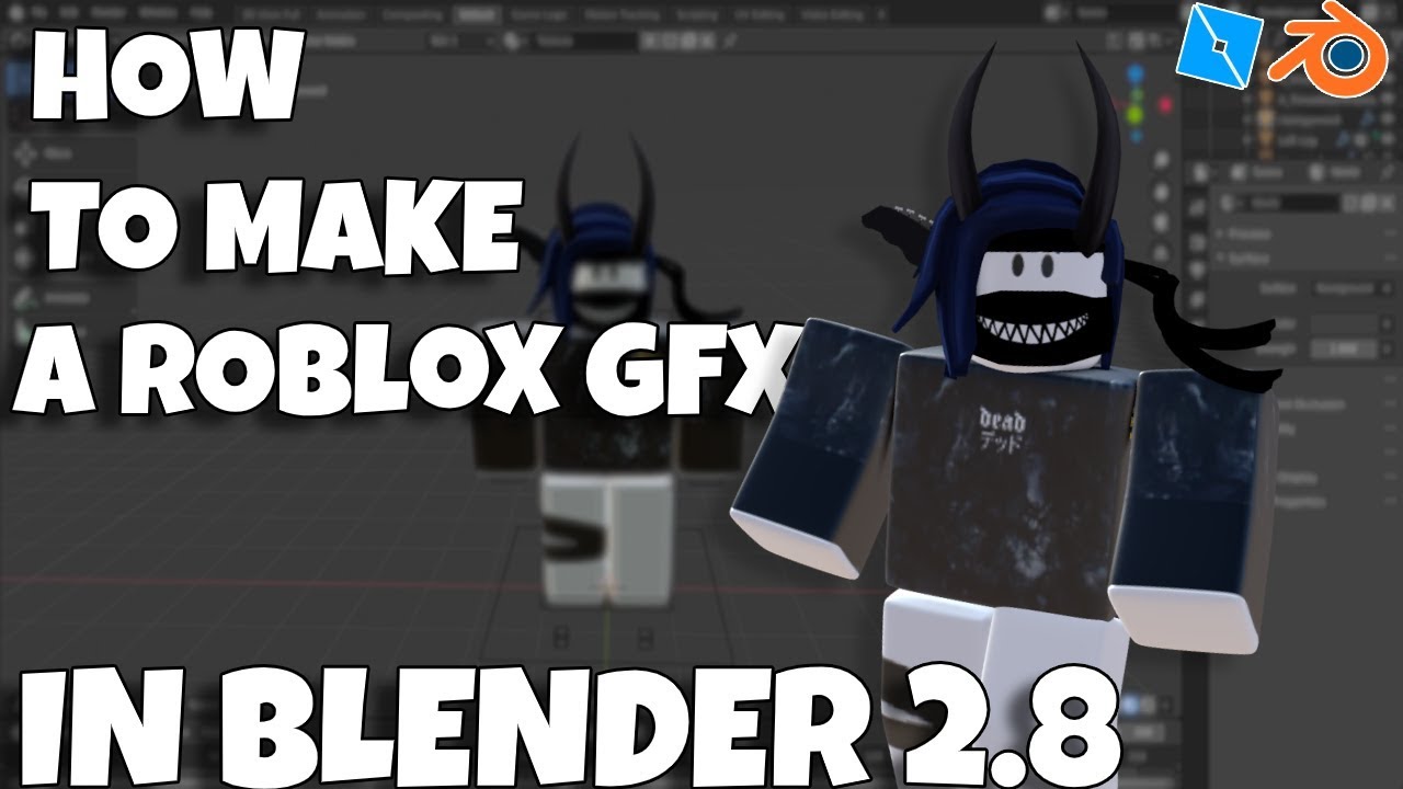 How To Make A Roblox Gfx In Blender 2 8 Easy Tutorial Youtube - blender roblox gfx tutorial