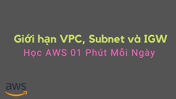 Học AWS 1 Phút Mỗi Ngày | Giới hạn VPC, Subnet và IGW