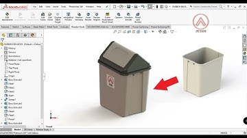 SOLIDWORKS advanced modeling - Rubbish Bin - Recycle Bin 1/3