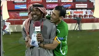 يونس محمود بعد هدف العراق على الامارات كأس آسيا 2011