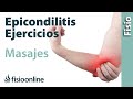 Epicondilitis o codo de tenista  tratamiento con ejercicios automasajes y estiramientos