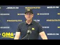 Michigan’s Harbaugh speaks out since suspension amid sign-stealing saga