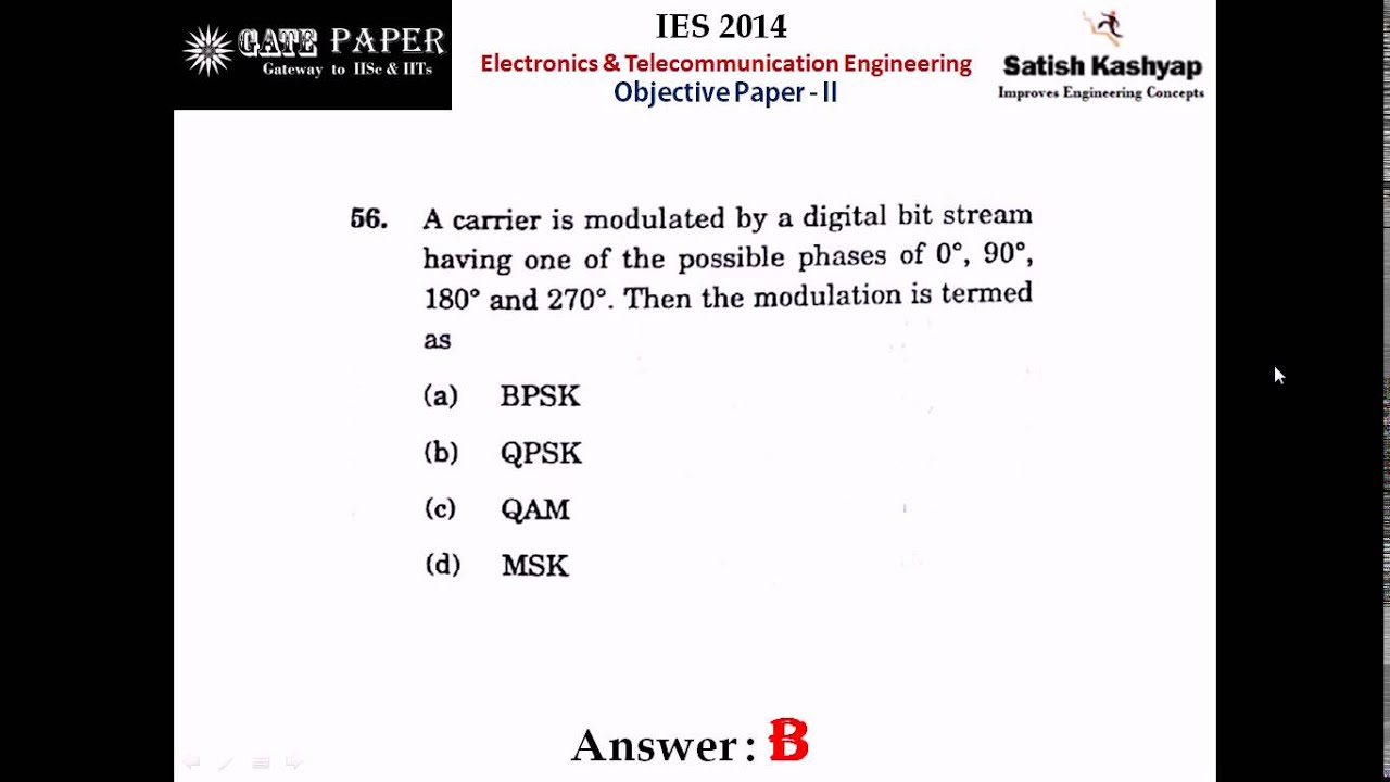 answer key upsc ies 2014 electronics telecommunication engineering objective electronics engineering