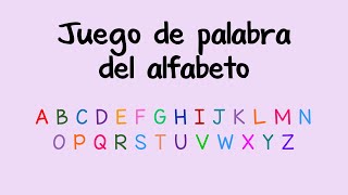Juego de palabras utilizando el alfabeto - Alphabet Word Game (Spanish) screenshot 4