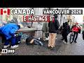 🇨🇦 【4K】 2026. East Hastings St. Downtown Vancouver BC, Canada. Street Walk. Go Pro Hero 13.