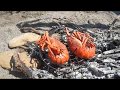 Overnight swag camping in a boat, Batemans Bay Nsw Australia