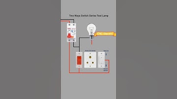 Series Test Lamp Connection with RCBO for 2 Way Lighting Control