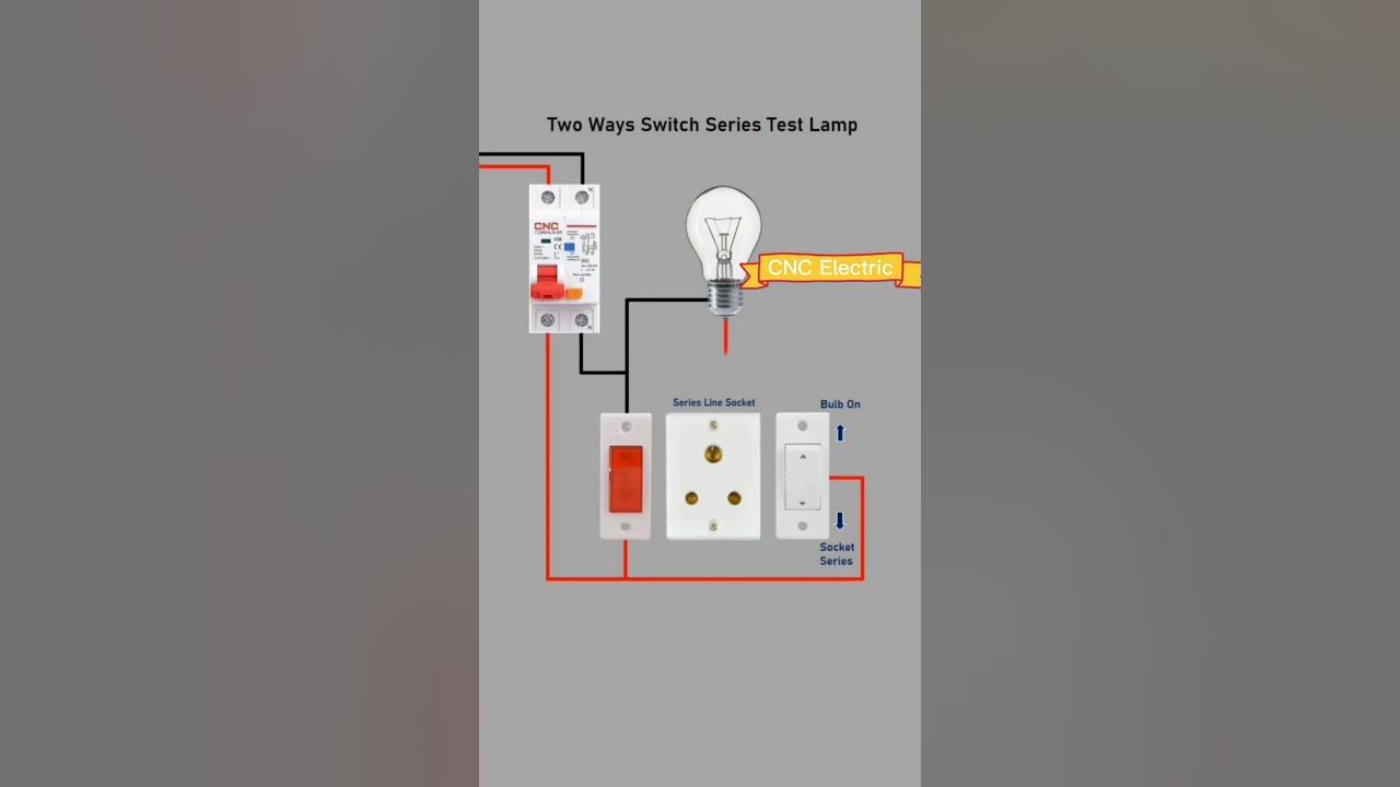 Series Test Lamp Connection with RCBO for 2 Way Lighting Control - YouTube