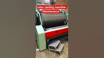 retar carding machine maintenance work | #maintenance #serviceing #machine #mechanicalwork #short
