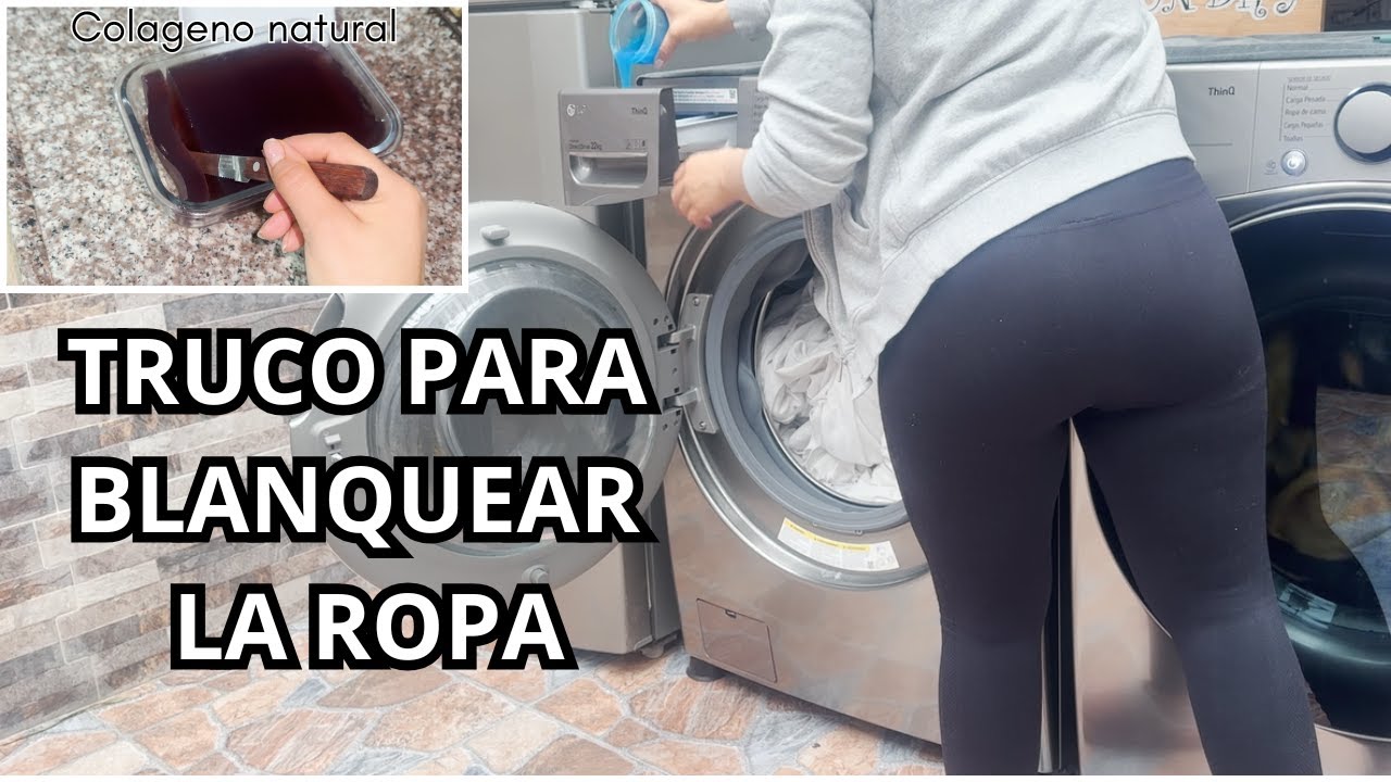 ✨COMO BLANQUEAR LA ROPA NATURALMENTE ⚪ FIN DE LAS VACACIONES  | PREPARE COLAGENO NATURAL