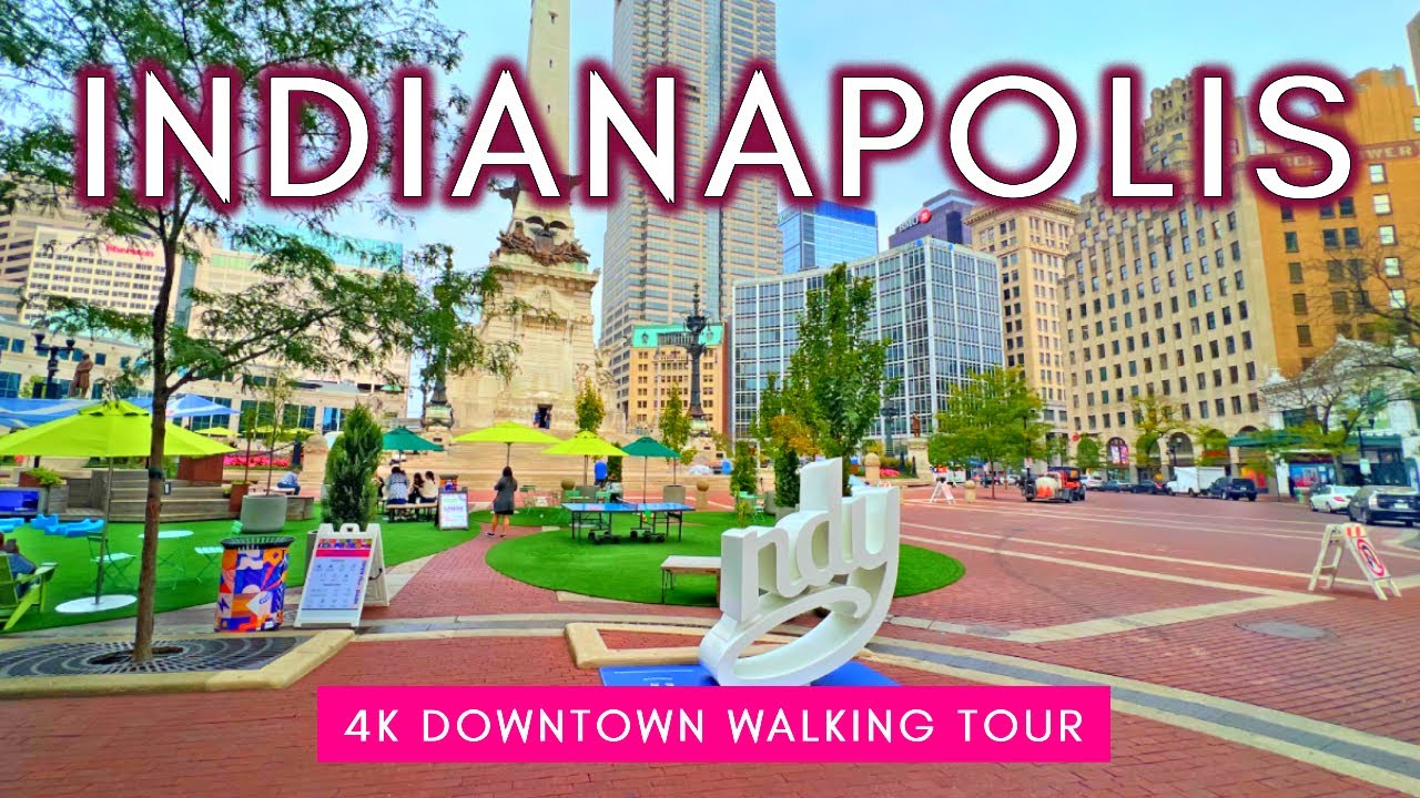 Downtown Indianapolis, Indiana 🇺🇸 4K Virtual Walking Tour YouTube