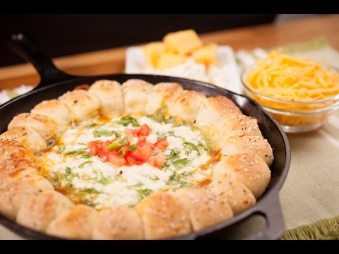 Pull-Apart Bread and Bean Dip