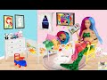🌴Moving from Sea to Land🌈- LOL FAMILY A Splatter Mermaid Special - 🛌Night & Morning School Routine!