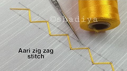 ആരി Aari  class 16 Aari zig zag stitch|Aari embroidery class in Malayalam