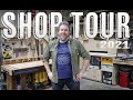 Shop Tour 2021 \\ Double Car Garage Woodworking Workshop