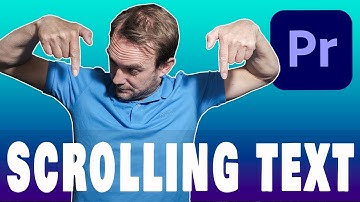 How to create HORIZONTAL SCROLLING TEXT - PREMIERE PRO Tutorial 2022