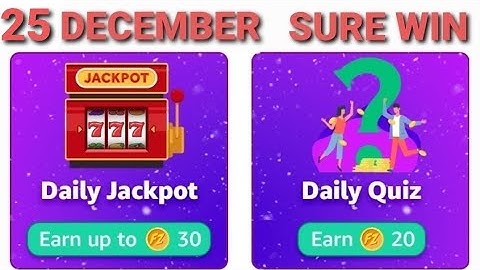 25 DEC|Amazon fz coins daily quiz answer|amazon fz coins|amazon quiz today|fz coins amazon quiz