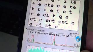 Morse Decoder by HotPaw app for IOS to decode CW signals screenshot 5