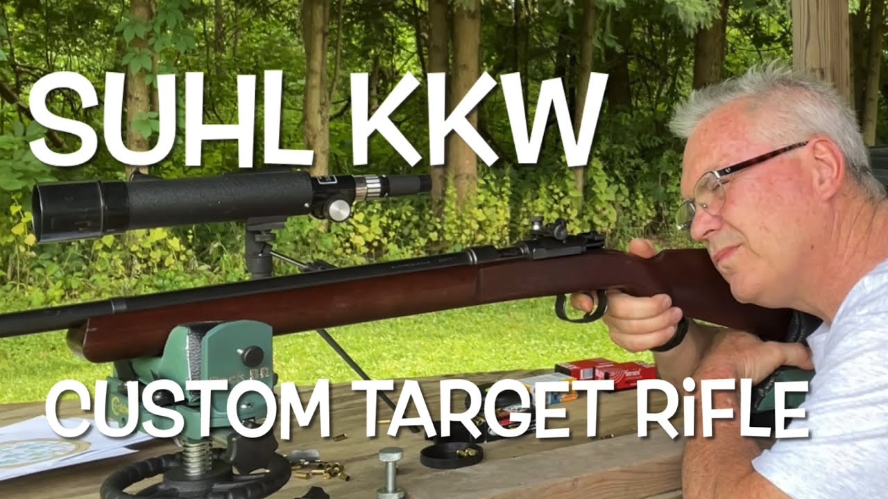 Suhl 22 Rimfire Target Rifle Pre WW2 German BSW Suhl KKW custom target rifle iron sights at 50 yards ...