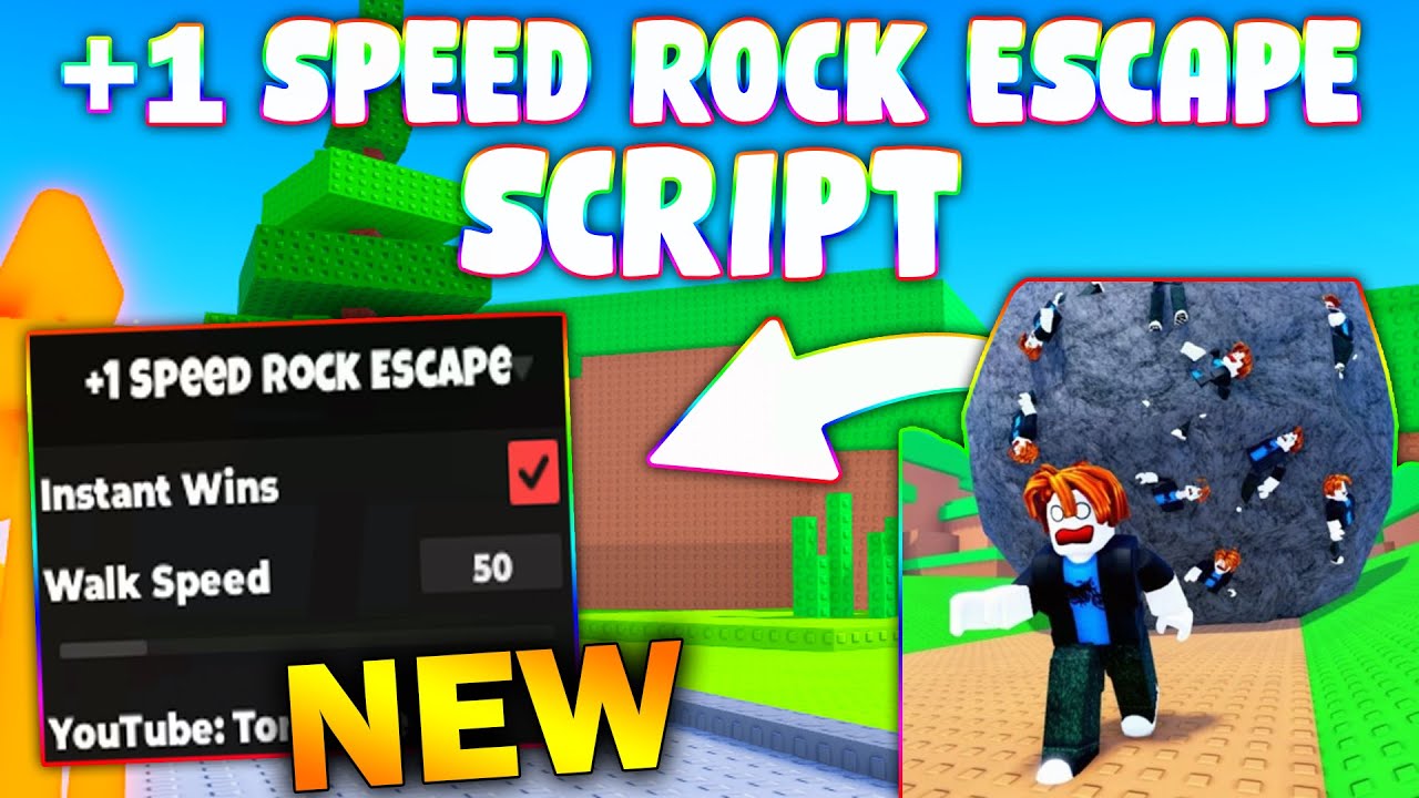 NEW 1 Speed Rock Escape Script PASTEBIN 2026 INSTANT WINS 