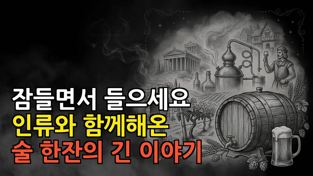🌙 잠들며 듣는 이야기 | 술의 역사 – 맥주·와인·증류주의 여정 #수면다큐