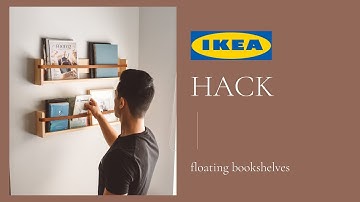 EASY IKEA HACK ! | DIY Scandi Style Floating Bookshelf | Reading Nook Mini Makeover