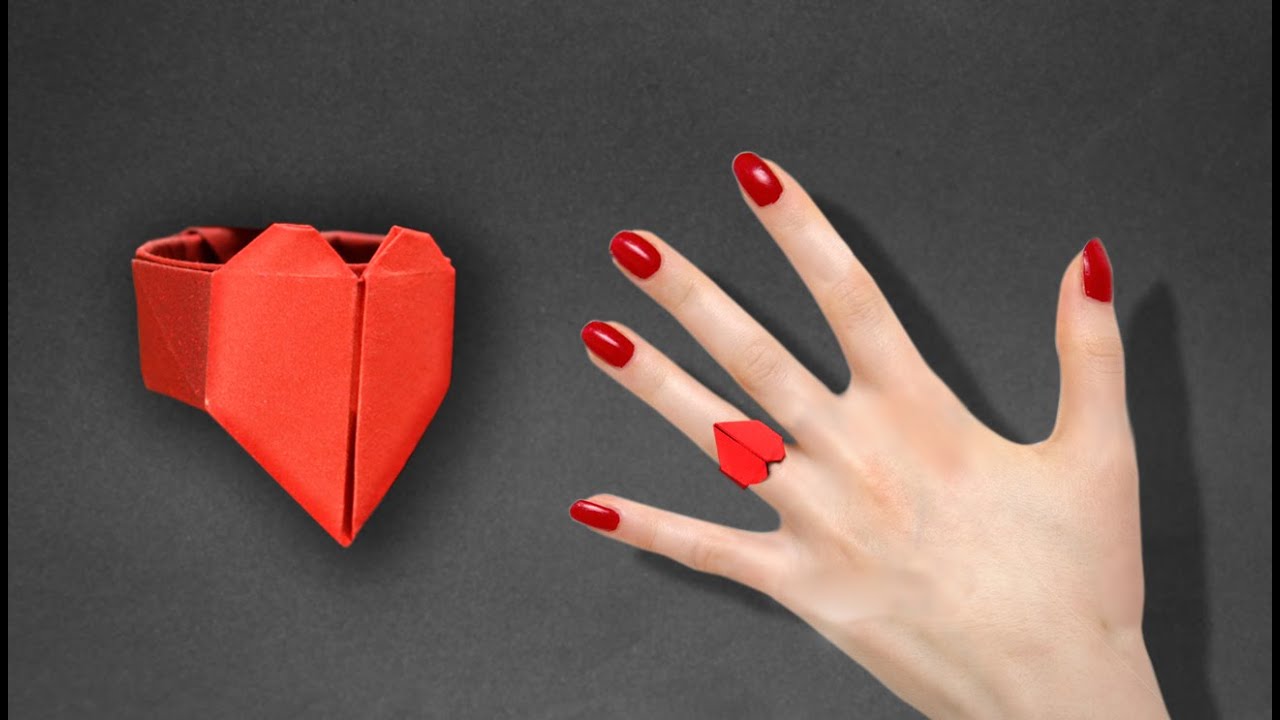 Download Origami: Heart Ring. - Instructions in English (BR)   @Easy Origami & Crafts