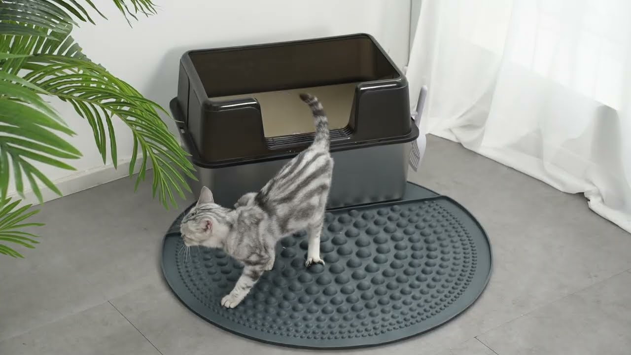 No More Scattered Litter! PetPals Litter Mat in Action