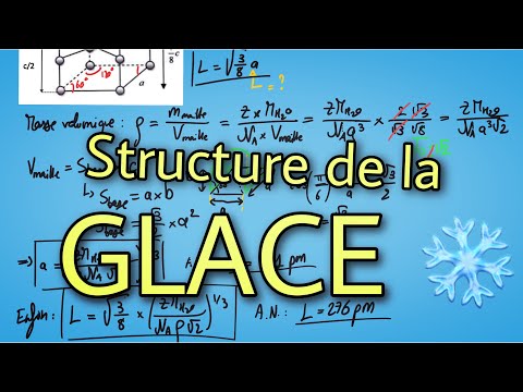 Vidéo: Quelle est la structure cristalline de la glace ?