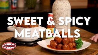 Slow Cooker Recipe | Sweet & Spicy Meatballs!