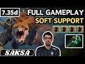 11200 avg mmr  saksa primal beast soft support gameplay  dota 2 full match gameplay