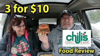 CHILI'S 🌶️ GRILL & Bar | 3 FOR $10 | Taste Test & Review | JKMCraveTV 😀