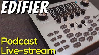 Edifier goes LIVE-STREAMING! First look at MC500 Mixer - CES 2022 / Pepcom 2022