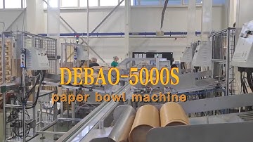 High Speed Paper Bowl Machine DEBAO-5000S