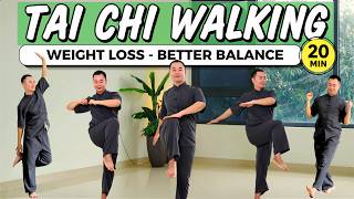 20-Minute Tai Chi Walking Weight Loss, Better Balance Improved Mobility