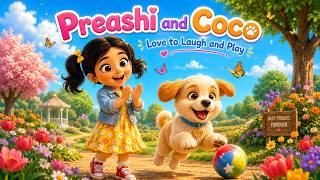 Preashi & Coco’s Happy Puppy Song  Nursery Rhyme for Kids 🐶🎵 screenshot 1