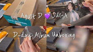 [아미로그]방탄 슈가 윤기 솔로앨범 디데이 언박싱💜/BTS SUGA Agust D D-Day Album Unboxing