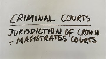 A-Level LAW (OCR) PAPER 1 - (ELS) JURISDICTION OF CRIMINAL COURTS
