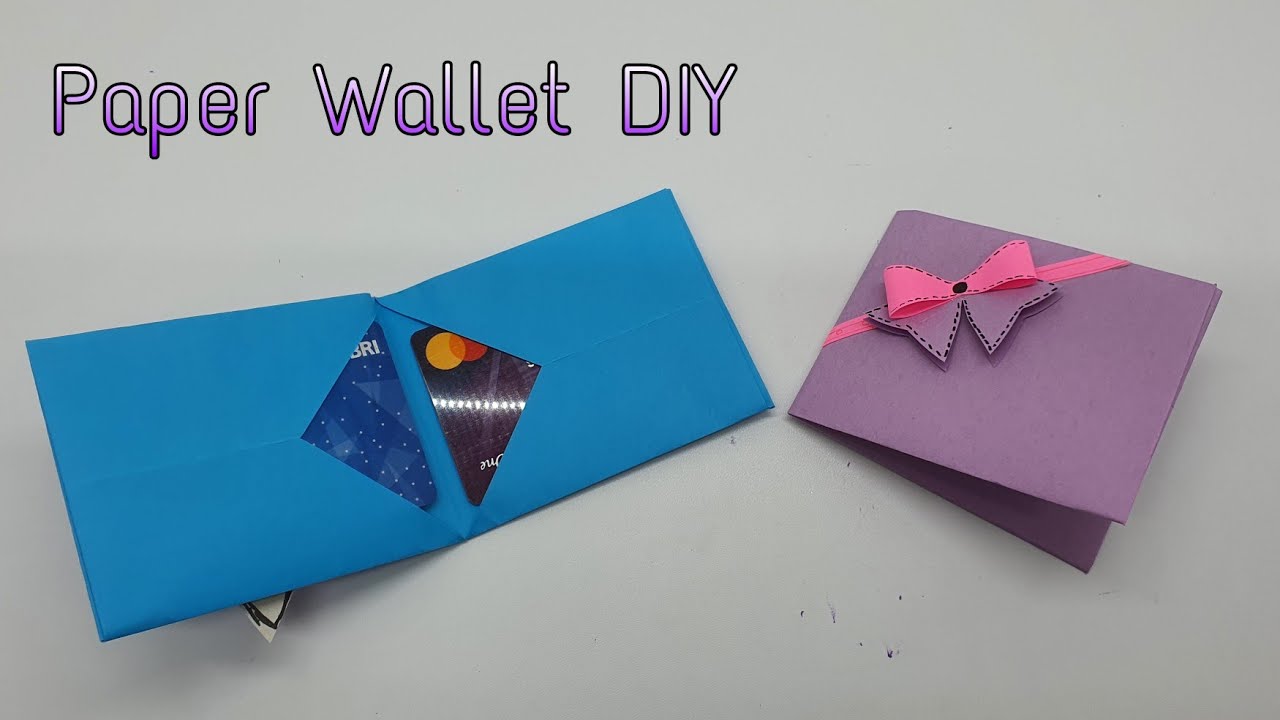 Paper Wallet tutorial , how to make wallet from paper, papet fold ...