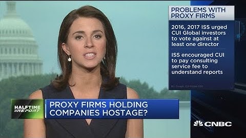 Proxy firms holding companies hostage?