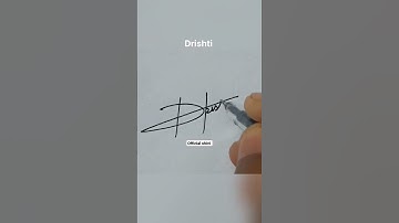 🦋drishti 🦋name signature #trending #viral #shorts
