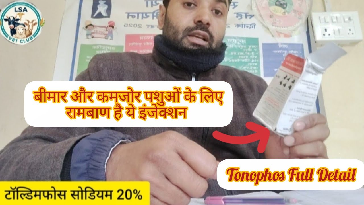 पशुओं के लिए टोनोफॉस 💉🐂इंजेक्शन के फायदे और सही उपयोग | Tonophosphan Vet Uses & Dosage/Lsa vet club