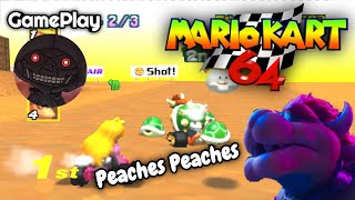 Peaches Peaches - Bowser (Jack Black) Mario Kart 64 GamePlay #nintendo